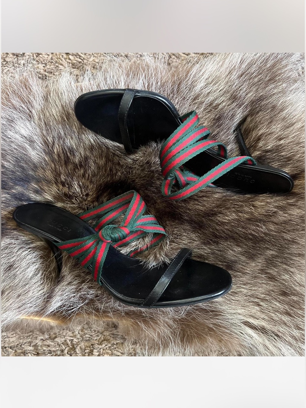 AUTHENTIC Gucci Mirabelle Knotted Heels / Mules